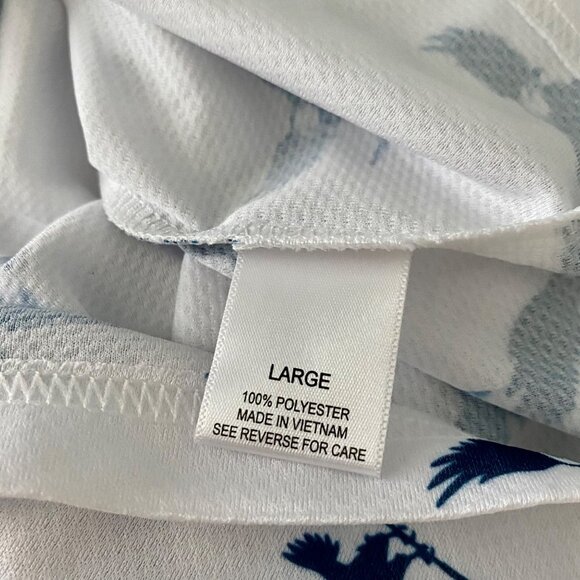 Golf America White Polo with Blue Eagles Golf Clubs Men's Large - Picture 7 of 9